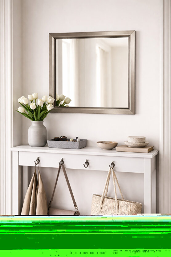 Bambu Saten Halı Kilim Salon Mutfak Koridor Yolluk Dokuma Makine Halısı Petra 2 Gri