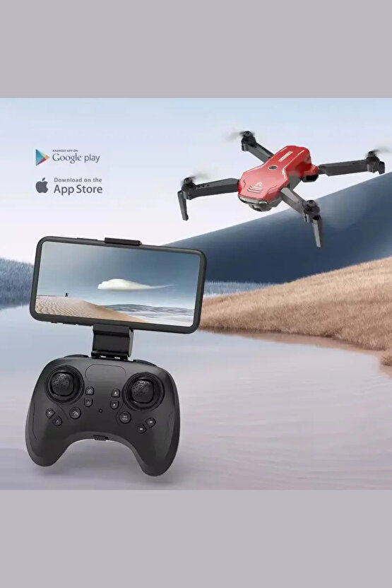2.4G Uzaktan Kumandalı Wifi HD Kameralı Şarjlı Full Fonksiyon Katlanabilir Drone APP Kontrollü Dron