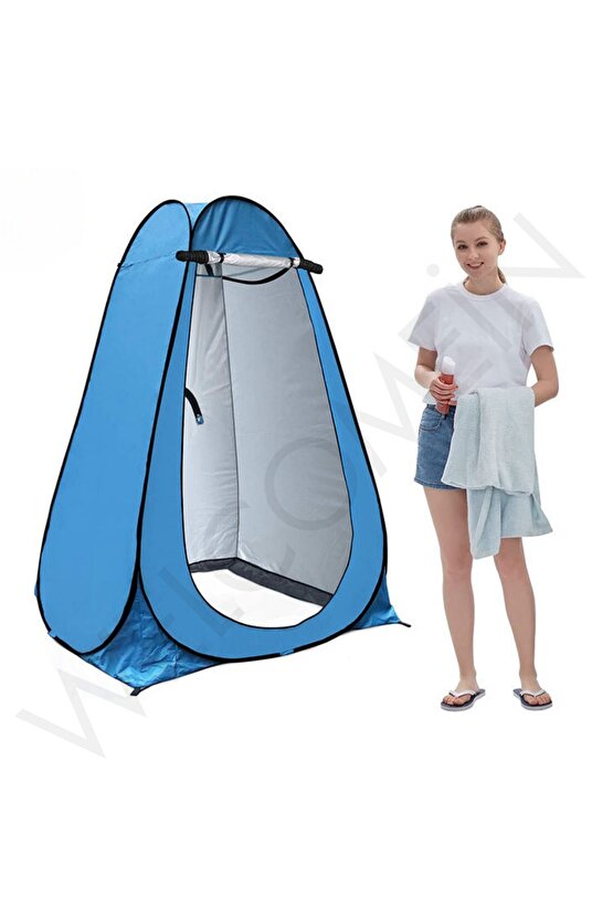 Otomatik Portatif Kamp&Plaj Duş Giyinme ve Tuvalet Çadırı 120 X 120 X 190 Cm