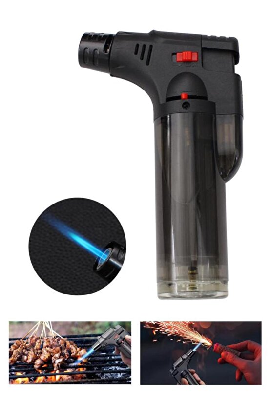 Mini Pürmüz Çakmak Doldurulabilir Depolu Çakmak Alev Ayarlı 1300 Derece