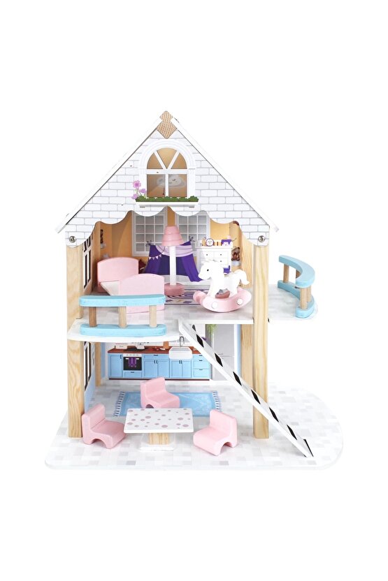 Muhteşem Merdivenli Ahşap Oyun Evi - Ahşap Tatil Evi - Merdiven Oyun Evi - Ahşap Ev - Ahşap Oyun Evi