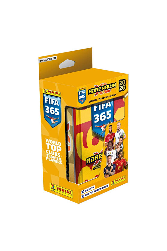 Panini FIFA 365 Adrenalyn XL 2026 Metal Kutu Paketi - Futbolcu Kartları - Trading Oyuncu Kartı - Fif