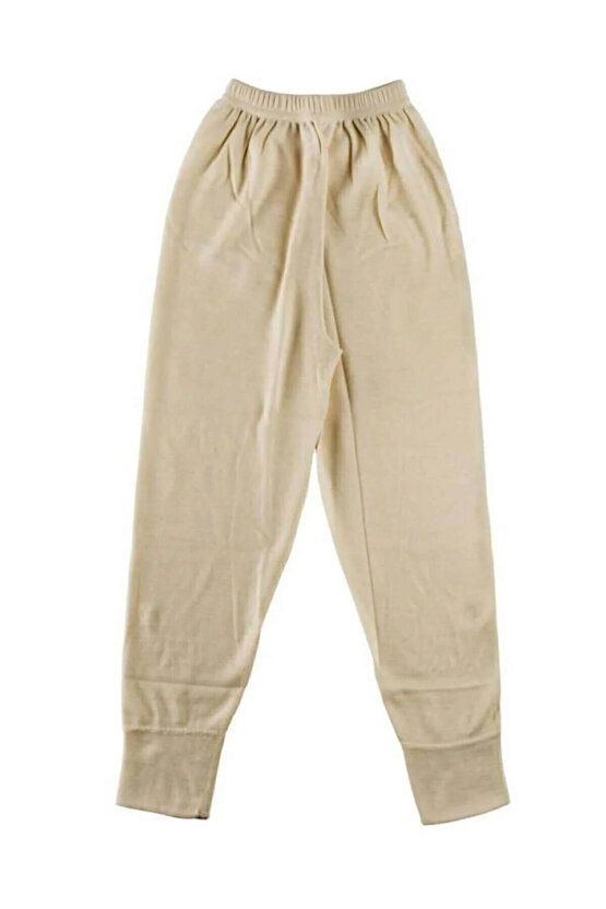 Içlik 550 Krem Çocuk Unisex Uzun Yün Içlik Termal Don.