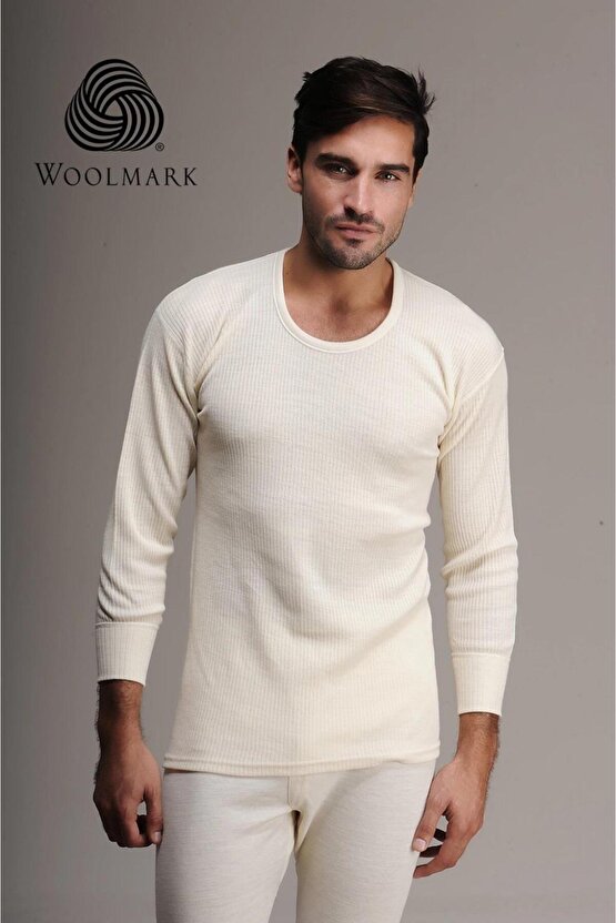 Erkek %100 Yün Uzun Kol Fanila Atlet İçlik 1002E - 2 Adet
