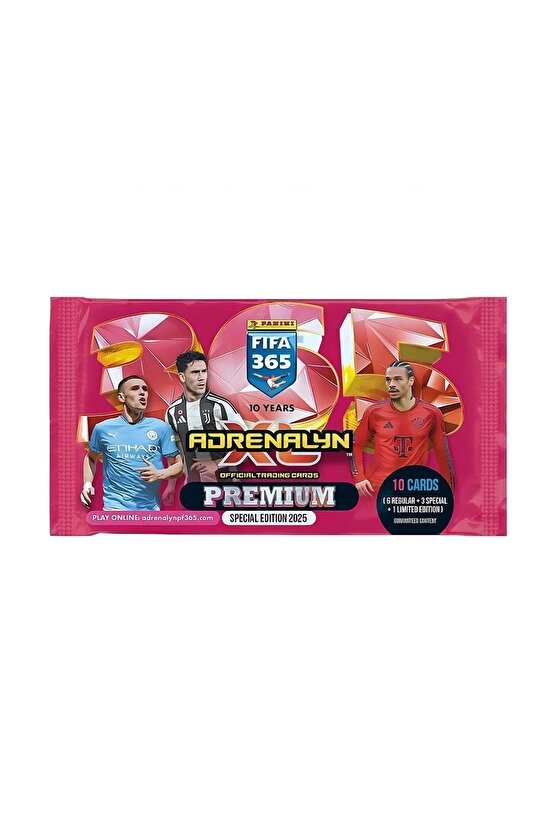 Panini Premium FIFA 365 Adrenalyn XL 2025 Oyuncu Kartı - Premium Futbolcu Kartları - 2 Paket