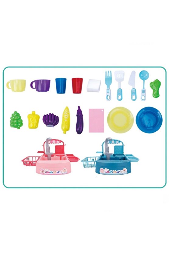 Modern Çeşmeli Lavabo Oyun Seti