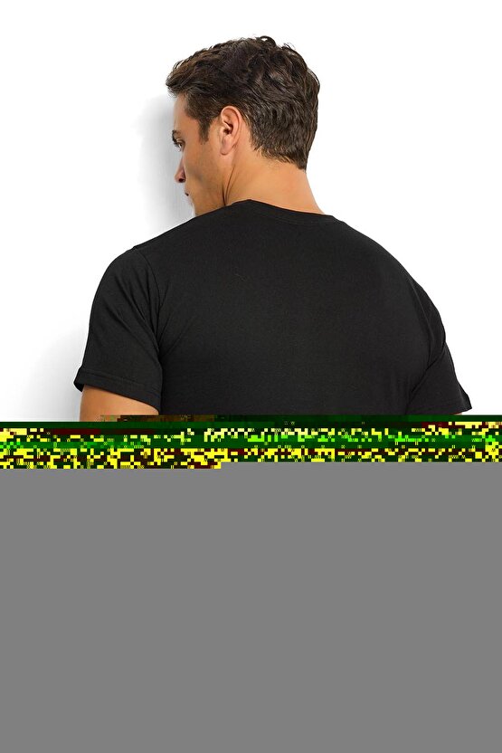 Erkek Siyah Pamuklu Sıfır Yaka Atlet 111