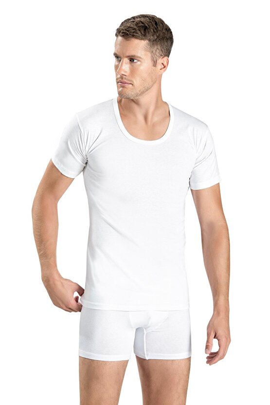 Erkek Pamuklu Bisiklet Yaka Fanila Atlet 103 - 6 Adet