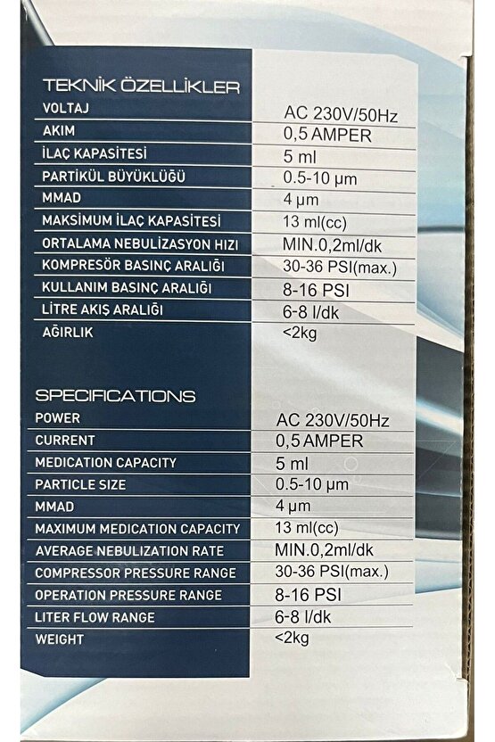 Kompresörlü Nebulizatör