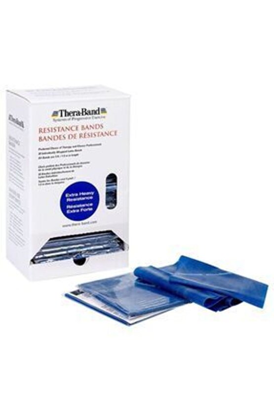 Sert Egzersiz Pilates Bandı Lastiği 1.5 M PaketliThera-band Mavi Çok