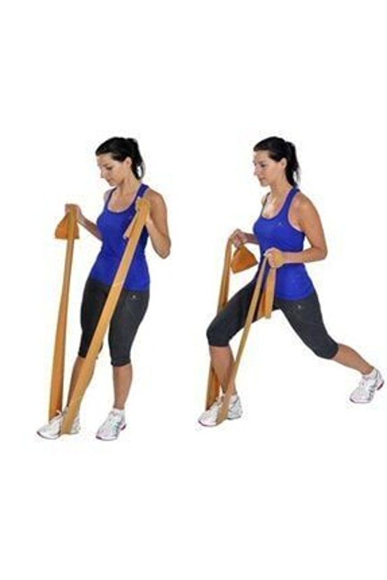 Pilates ve YogaEgzersiz Bandı Altın Süper Güçlü 1 mt