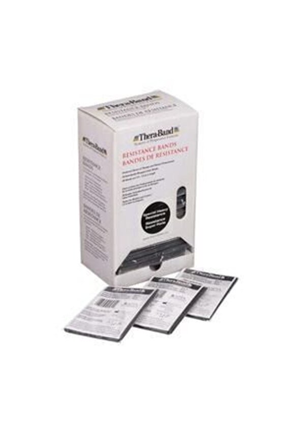 Metre Siyah Orijinal Paketli Egzersiz Pilates Bandı,siyah Direnç LastiğiThera Band 1,5