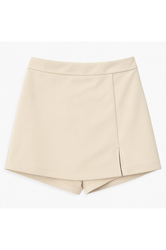 2li Yırtmaçlı Mini Şort Etek