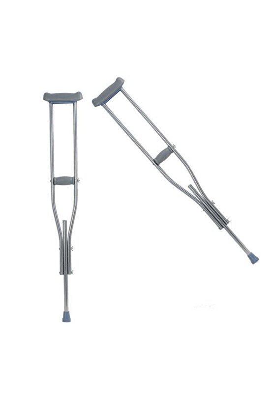 1 Yassı Profil Aliminyum Koltuk Değneği Uzunluk Ayarlı Alüminyum