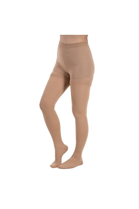 Ccl1 Külotlu Burnu Kapalı Çorabı (Bej)