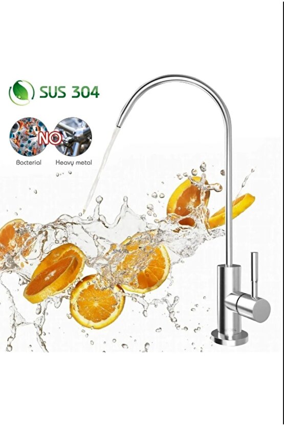 Su Arıtma Musluğu Sus 304 Paslanmaz Çelik Lüks Musluk Aç kapa