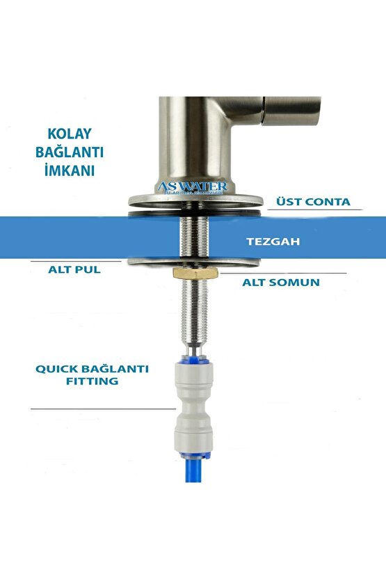 Ihlas-lg Su Arıtma Cihazı Uyumlu %100 Pirinç Gövde Lüks Arıtma Musluğu Musluk