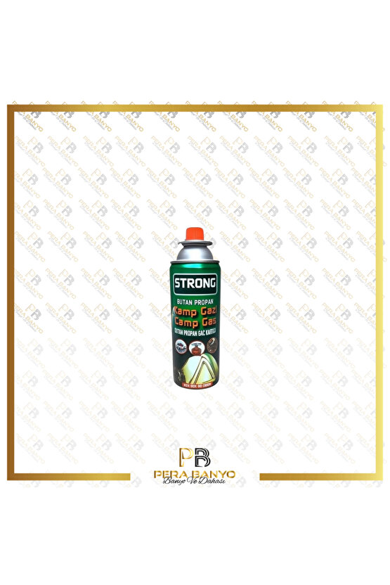 6 Adet Strong Bütan Propan Kamp Ocak Gazı Valfli Pürmüz Kartuşu 400 ml