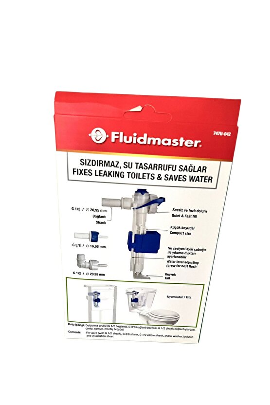 Vitra, Kale, Serel, Creavit, Bocchi Uyumlu Gömme Rezervuar Doldurma Grubu (38, 12, 12)