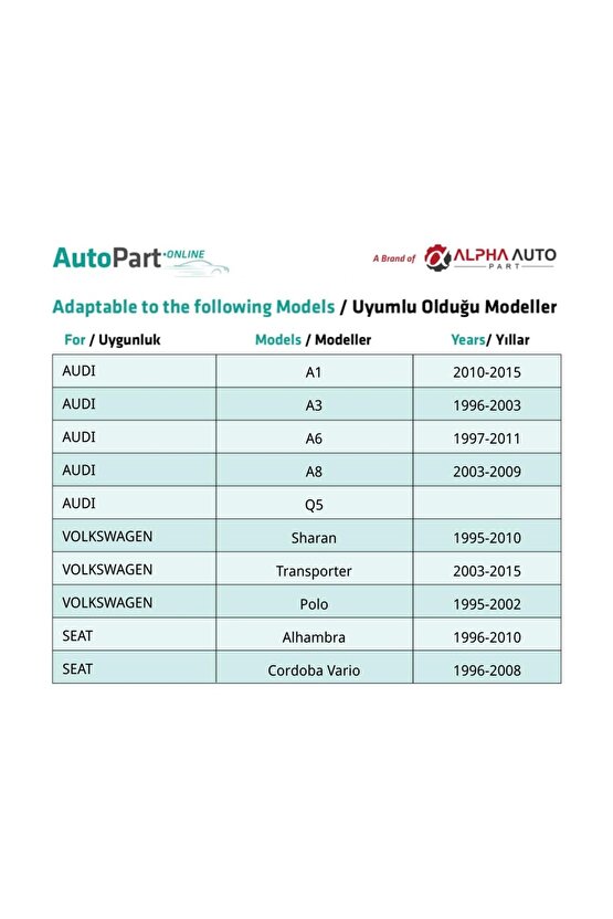 Audi Volkswagen Seat Ford için Kapı Döşeme Klips - 50 Adet