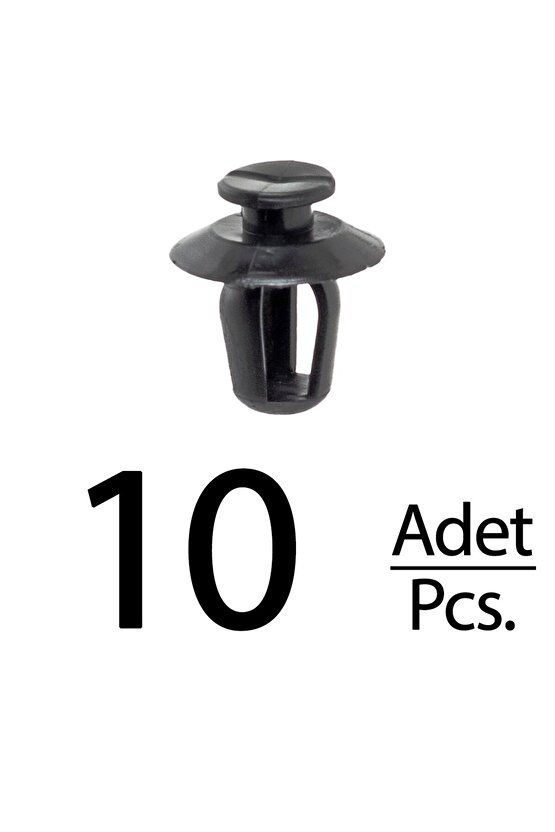 Citroen Berlingo Peugeot 206 Partner için Kapı Çıta Yan Pervaz Klips Siyah - 100 Adet