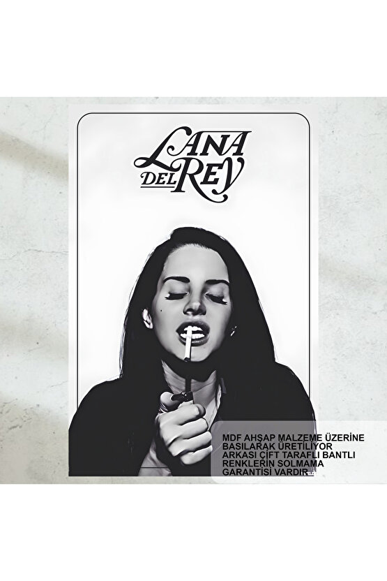 Lana Del Rey müzik nostaljik ev dekorasyon tablo retro ahşap poster