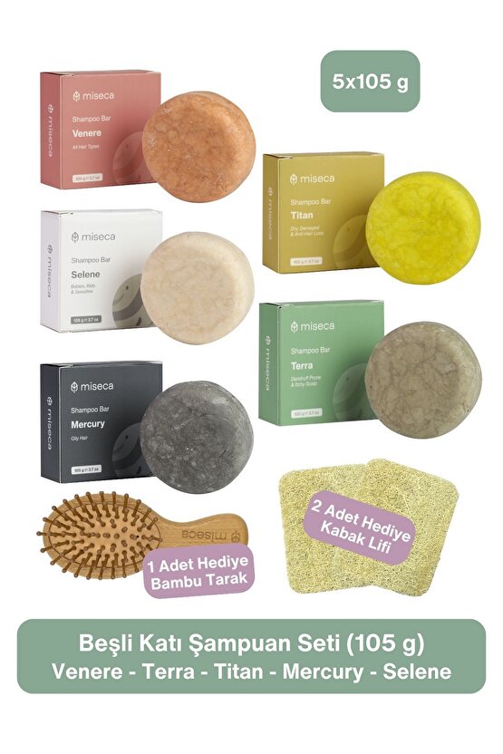 Beşli Katı Şampuan Tam Boy Deneme Seti