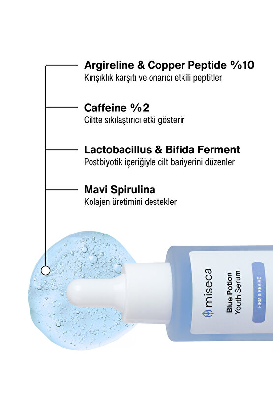 Blue Potion Kırışıklık Karşıtı Peptit Serum 30 ml | Argireline Kafein