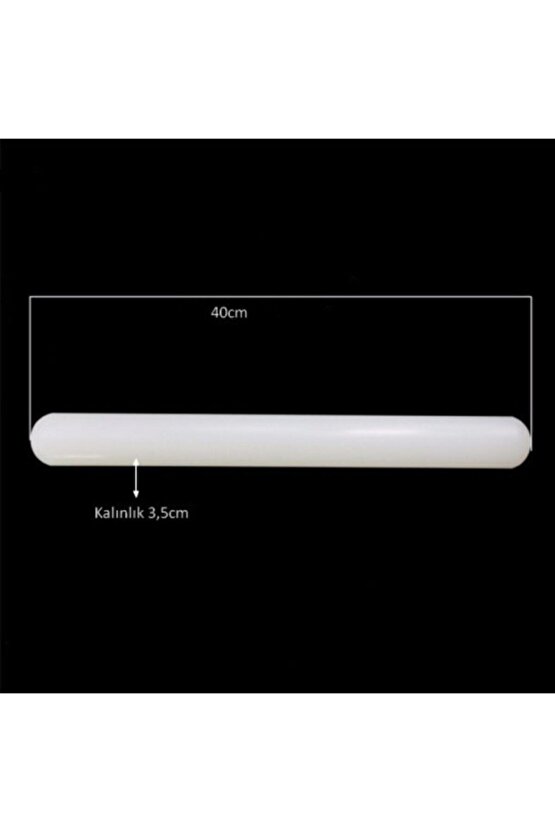 Narkalıp Polietilen Oklava Merdane Boy 40cm Kalınlık 3cm