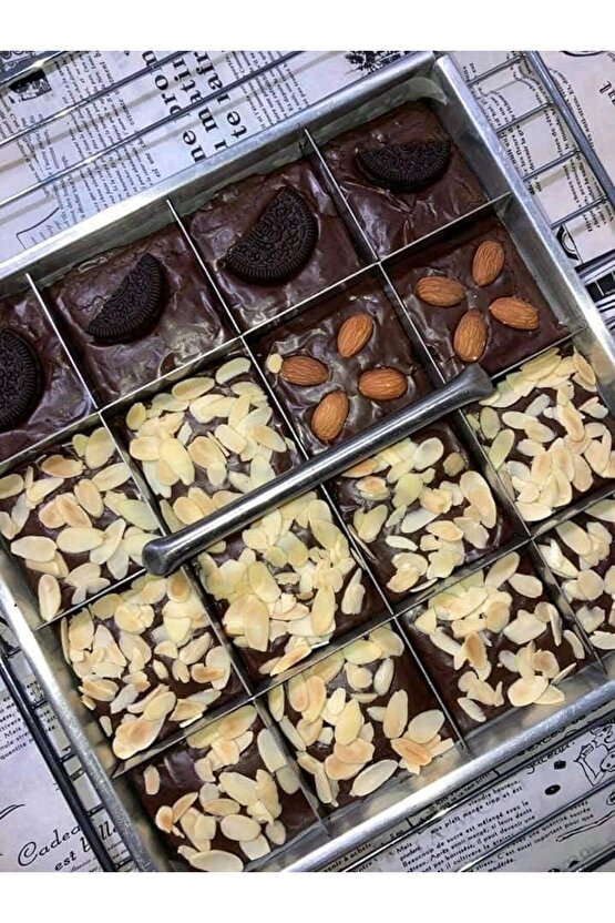 Narkalıp Brownie Kek Kalıbı Çap 25 X 25cm 49 Dilim