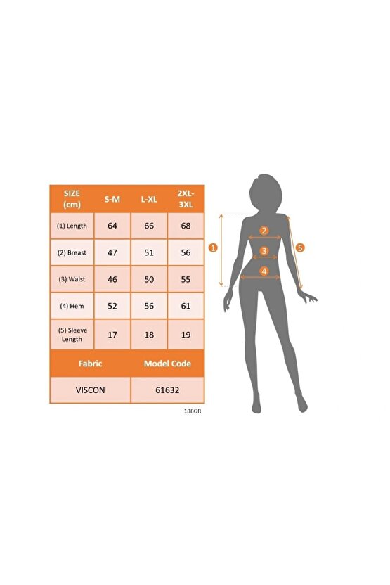 Kadın Kısa Kollu V Yakalı şerit Detaylı Viskon Bluz
