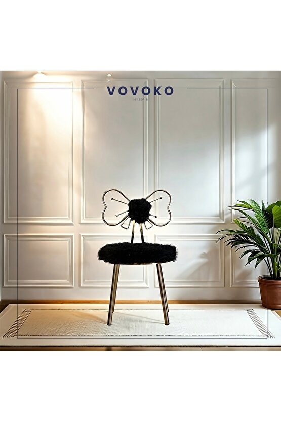 Kelebek Sandalye Peluş Sandalye Şık Tasarım