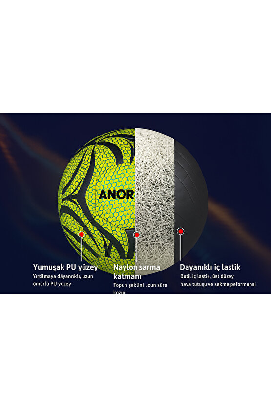 Karanlıkta Parlayan Işıldayan Orjinal Futbol Topu 2