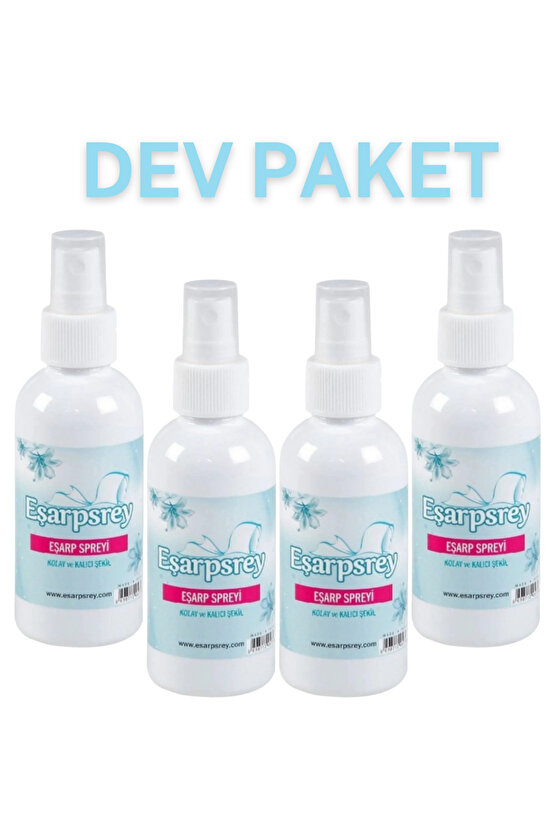 4LÜ DEV PAKET- KALICI ŞEKİLLENDİREN EŞARP SPREY SET (4 ADET)