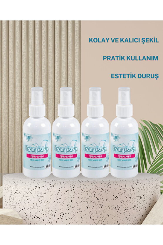 4LÜ DEV PAKET- KALICI ŞEKİLLENDİREN EŞARP SPREY SET (4 ADET)
