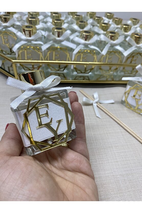 Nikah, Nişan,söz,bebek Hediyelik Oda Kokusu 50cc -25 Adet Bambu Çubuklu