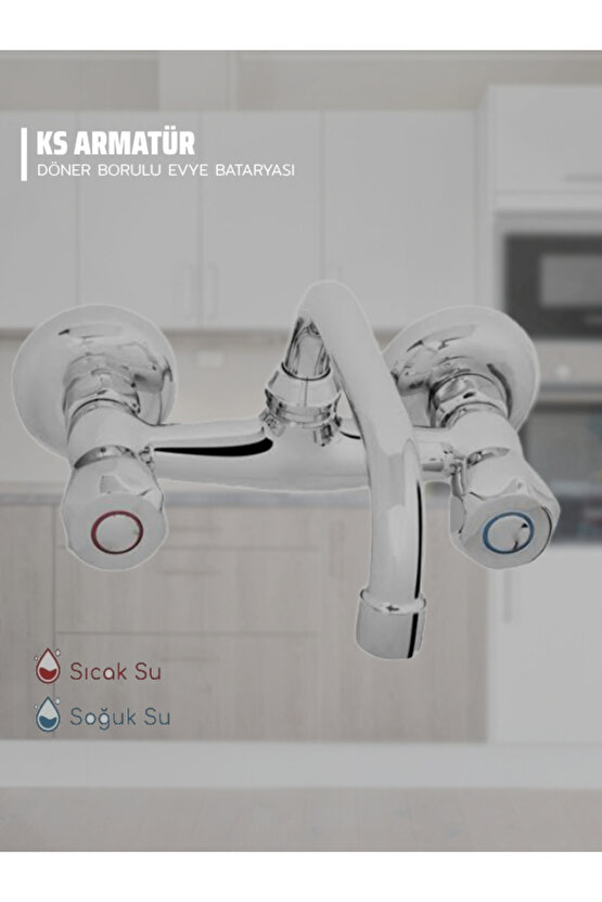 Döner Evye Batarya Krom