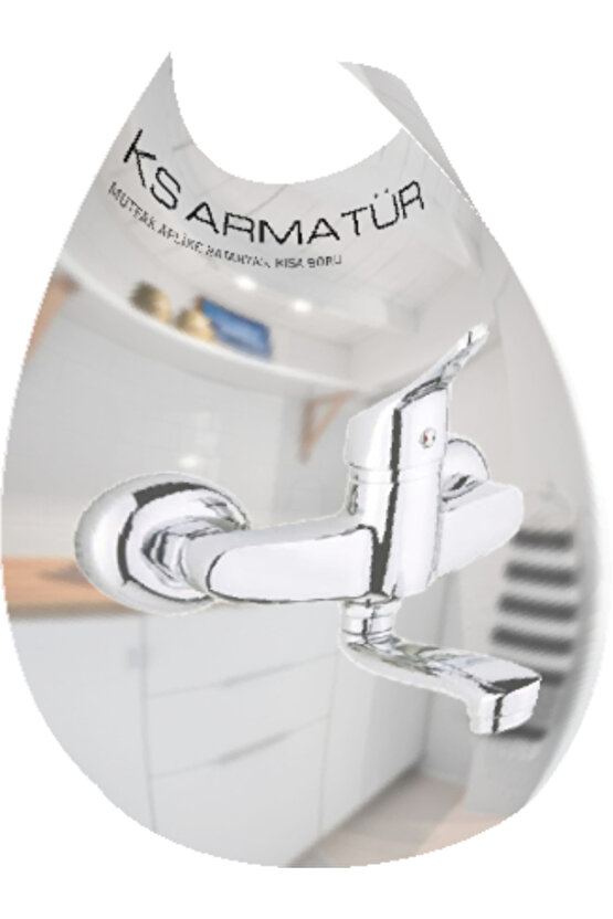 Aplike Mutfak Bataryası Kısa Boru