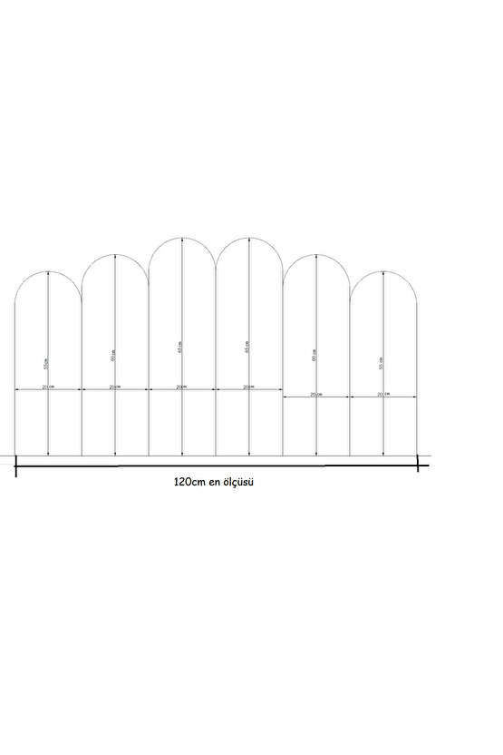 DÖŞEMELİ YATAK BAŞLIĞI -120CM EN(6 PARÇA)