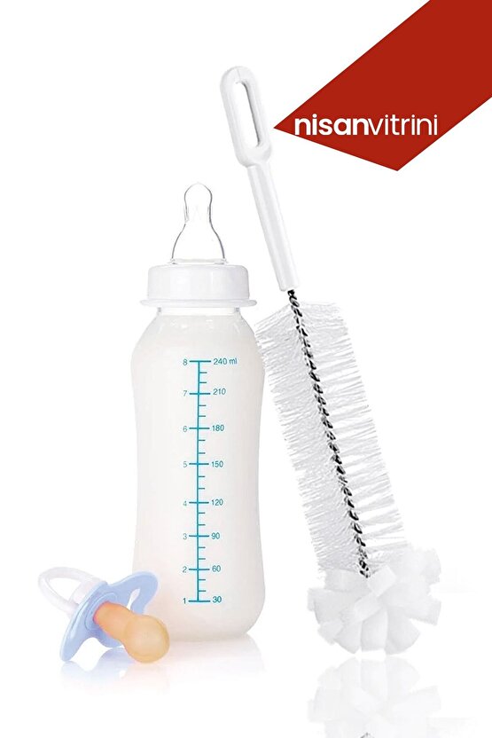 Biberon Temizleme Fırçası 30 Cm  Şişe Fırçası  Biberon Fırçası