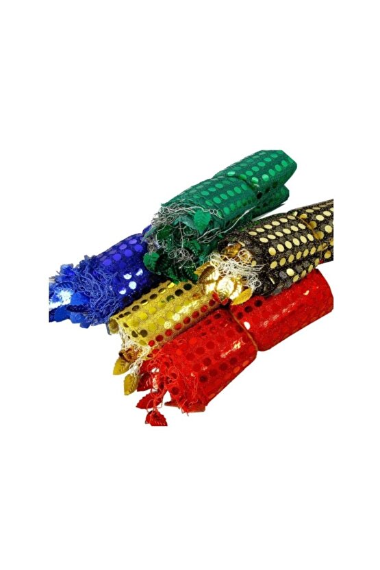 Süslü Metal Zilli Tef & Pullu Halay Mendili & 1 Adet – Magnet, Hediyelik, Süs Aksesuarı