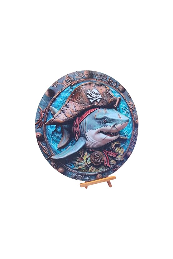 Şımartan Korsan Köpek Balığı Duvar Tablosu