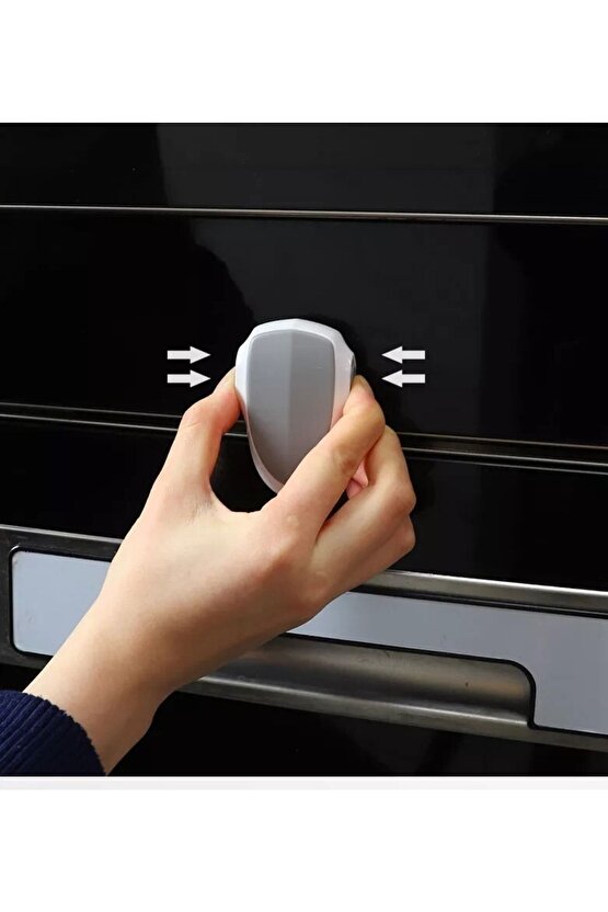 - Fırın Kapağı Kilidi - Pratik - Çift Butonlu Kilit