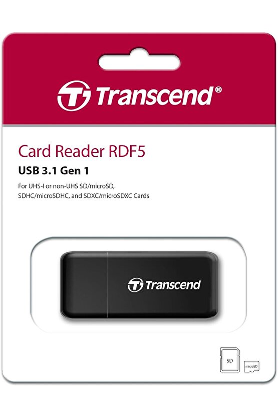 RDF5 USB 3.0 2 Port Kart Okuyucu TS-RDF5K
