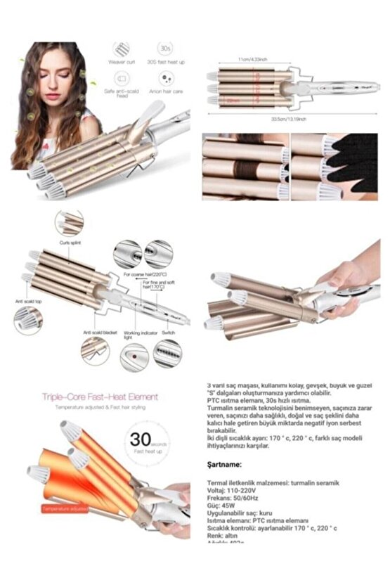 Dn 7309 Saç Şekillendirici Wag Maşası