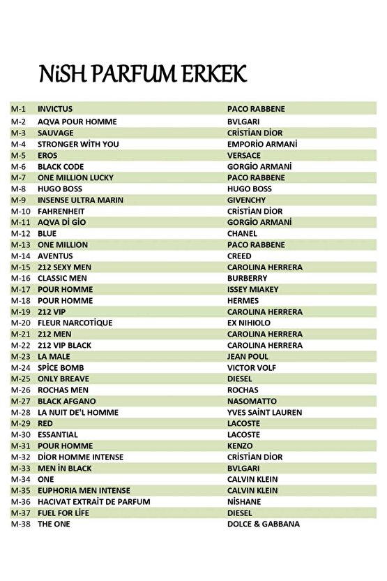 M-38 -The One Extrait De Parfum