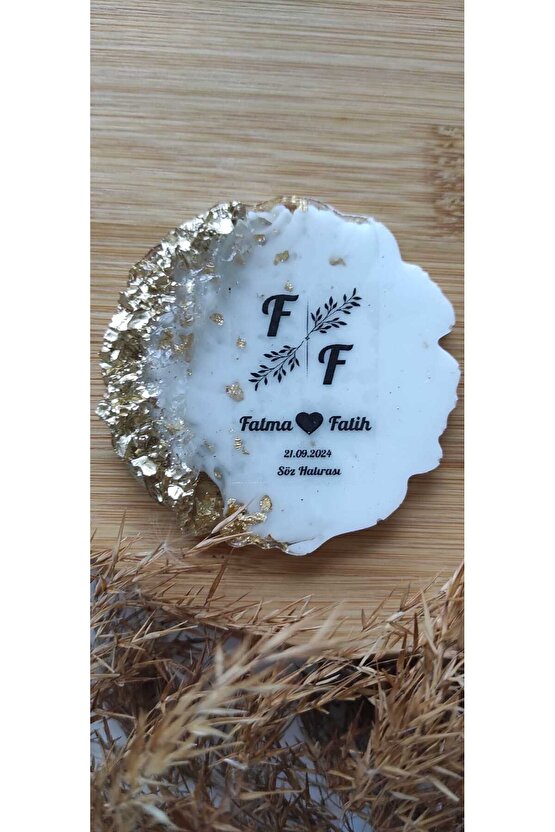 En Hayal Atölyem Epoksi Hediyelik Magnet 20li Özel Tasarım Söz-nişan-nikah-kına-mevlüt-mezuniyet