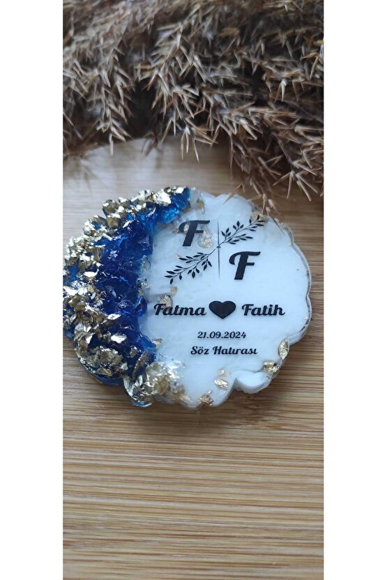 En Hayal Atölyem Epoksi Hediyelik Magnet 20 Adet Özel Tasarım Söz-nişan-nikah-kına-mevlüt-mezuniyet