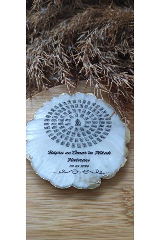 En Hayal Atölyem Epoksi Magnet 20li Özel Tasarım Esmaül Hüsna Söz-nişan-nikah-kına-mevlüt