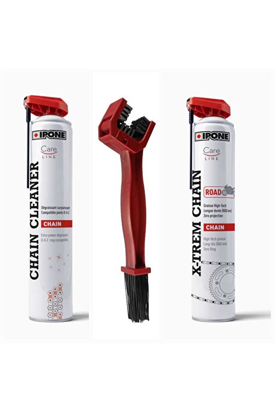 Chain Cleaner750ML+Ipone Chain Road 750ML+Zincir Temizleme Fırçası
